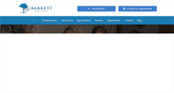 Desktop Screenshot of barrettfamilydental.com